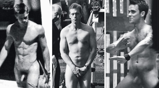 Брэд Питт; Хью Лори; Робби Уильямс в клипе Rock Dj