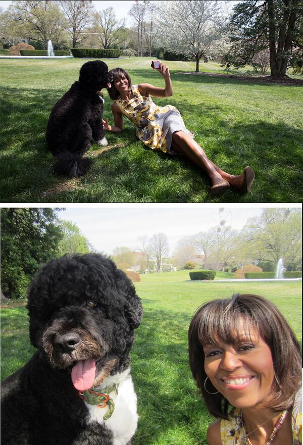 Семья Обама и Бо