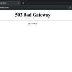 502 Bad Gateway