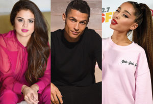 Названы самые популярные звезды в социальных сетях