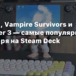 Steam Deck
Elden Ring, Vampire Survivors и The Witcher 3 — самые популярные игры января на Steam Deck