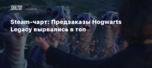 Steam
Steam-чарт: Предзаказы Hogwarts Legacy вырвались в топ
