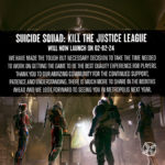 Suicide Squad: Kill the Justice League
Suicide Squad: Kill the Justice League перенесли на 2 февраля 2024 года