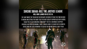 Suicide Squad: Kill the Justice League
Suicide Squad: Kill the Justice League перенесли на 2 февраля 2024 года