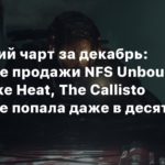 UK
Британский чарт за декабрь: Стартовые продажи NFS Unbound вдвое хуже Heat, The Callisto Protocol не попала даже в десятку