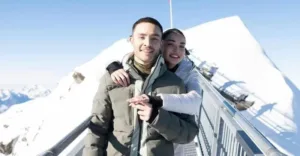 Чак Басс из “Сплетницы” сделал предложение своей девушке на высоте трех тысяч метров