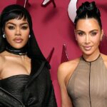 Тейана Тейлор рассказала, что попросила Ким Кардашьян о бюстгальтерах SKIMS в групповом чате Lit All Fair