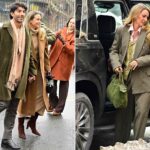 Блейк Лайвли и Джастин Бальдони прибыли на конференцию по урегулированию споров по решению суда в Нью-Йорке