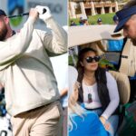 Трэвис Келси случайно ударил женщину мячом для гольфа, а затем проверил ее на турнире Pebble Beach Pro-Am: «С тобой все в порядке?»