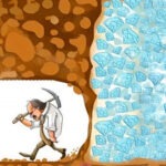 Японский стример создал игру по мотивам мема о копании алмазов, где кнопка “сдаться” показывает, как близко вы были к цели