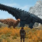 Моддера, превратившего Skyrim в “Парк Юрского периода”, попросили сразиться с огромным динозавром, и он сделал это