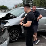 Певец Shumei попал в ДТП в Киеве, поврежден его Lexus